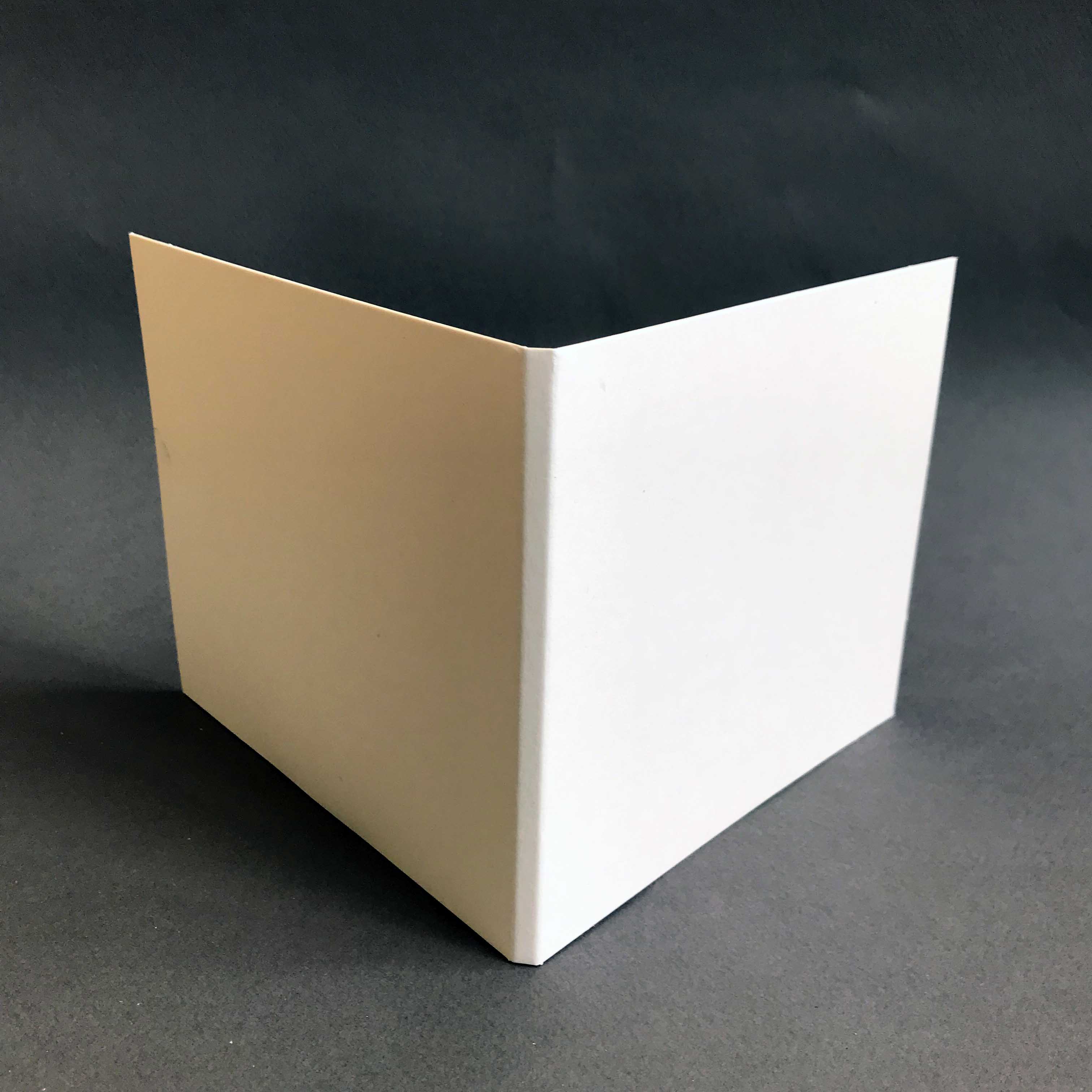 Pochette dos carton blanche - Pochette carton et plastique