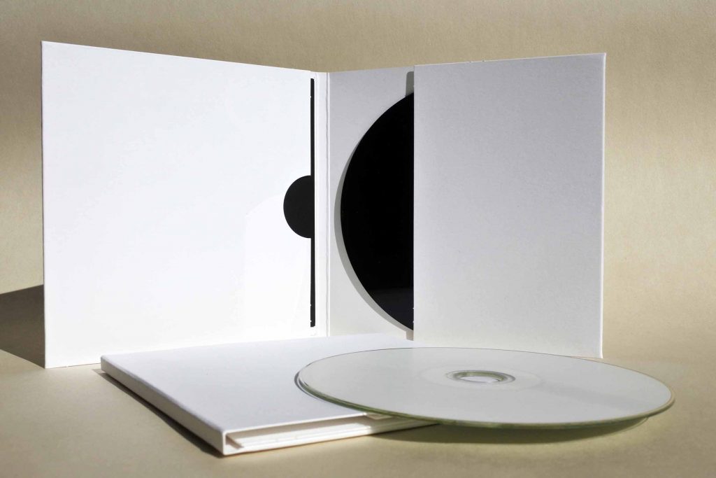 Pochette CD Blanche Digisleeve 2 volets / 2 poches en carton