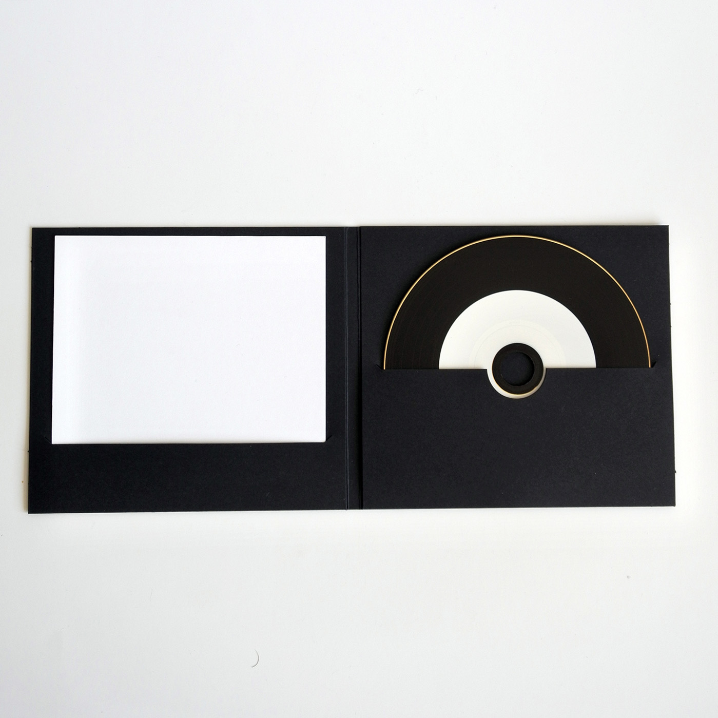 Pochette CD Digifile vierge en carton noir